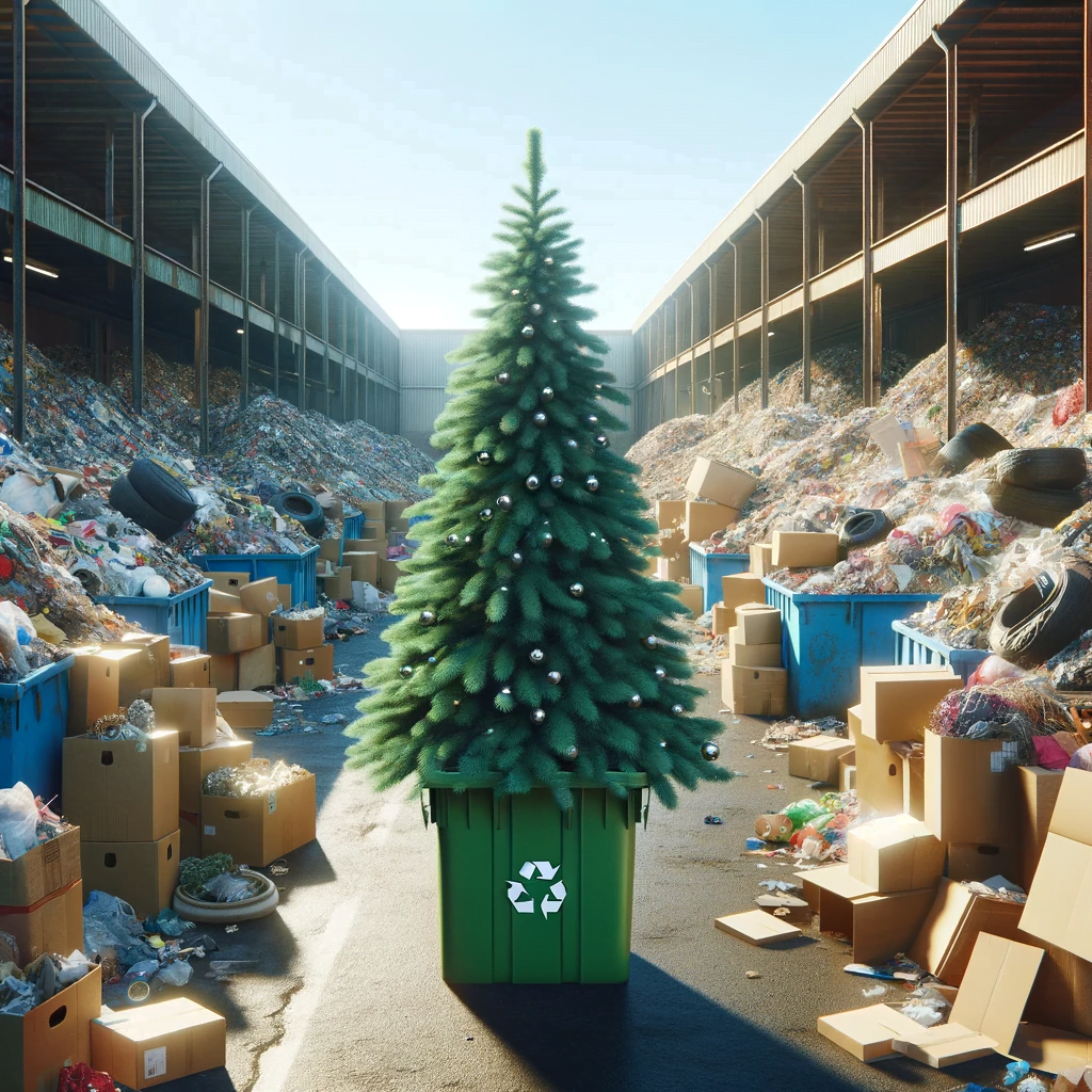 Plastik Weihnachtsbaum entsorgen auf recyclinghof